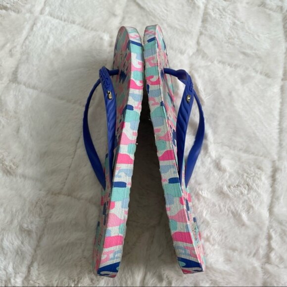 Vineyard Vines | Multi Colored Whale Flip Flops | Size 6 - Picture 8 of 8